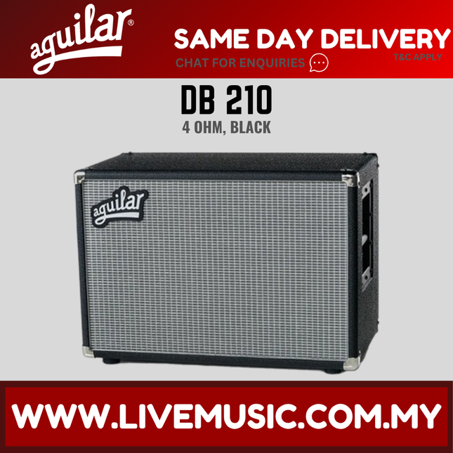 Aguilar DB 210 350W 2x10 4-ohm Bass Cabinet - Classic Black (DB 210 DB-210)