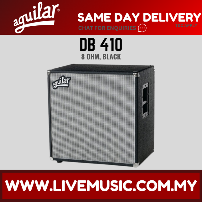 Aguilar DB 410 700W Speaker Cabinet 8 ohm - Classic Black (DB 410 DB-410)