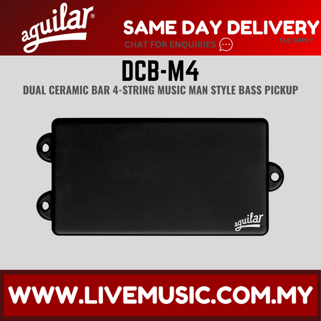 Aguilar DCB-M4 Dual Ceramic Bar Magnet 4-String MM Bass Pickup (DCBM4 DCB M4)