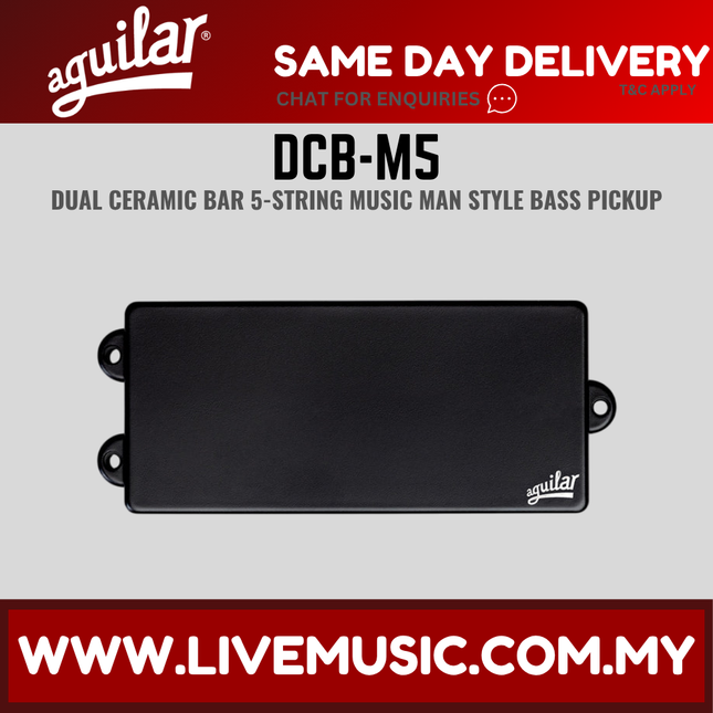 Aguilar DCB-M5 Dual Ceramic Bar Magnet 5-String MM Bass Pickup (DCBM5 DCB M5)