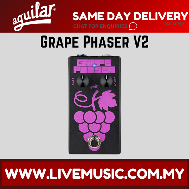 Aguilar Grape Phaser Bass Guitar Effects Pedal