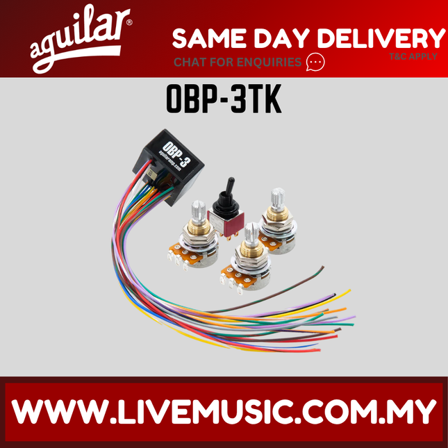 Aguilar OBP-3TK Three Band On-Board Bass Preamp Kit (OBP3TK OBP 3TK)