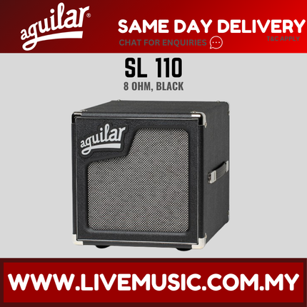 Aguilar SL 110 Lightweight/Hybrid Bass Speaker Cabinet 8 ohm - Black (SL110 SL-110)