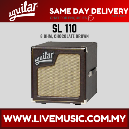 Aguilar SL 110 Lightweight/Hybrid Bass Speaker Cabinet 8 ohm - Choco Brown (SL110 SL-110)