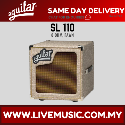 Aguilar SL 110 Lightweight/Hybrid Bass Speaker Cabinet 8 ohm - Fawn (SL110 SL-110)