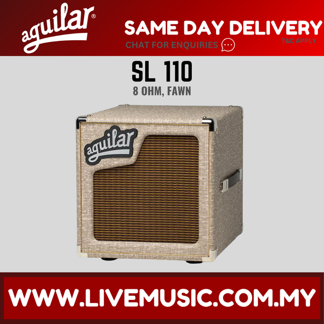 Aguilar SL 110 Lightweight/Hybrid Bass Speaker Cabinet 8 ohm - Fawn (SL110 SL-110)