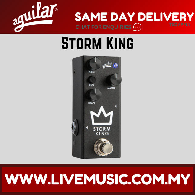 Aguilar Storm King Distortion / Fuzz Bass Guitar Pedal