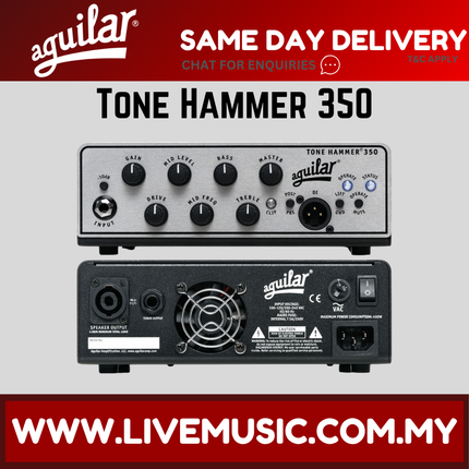 Aguilar Tone Hammer 350 Super Light 350 watt Bass Amplifier Head