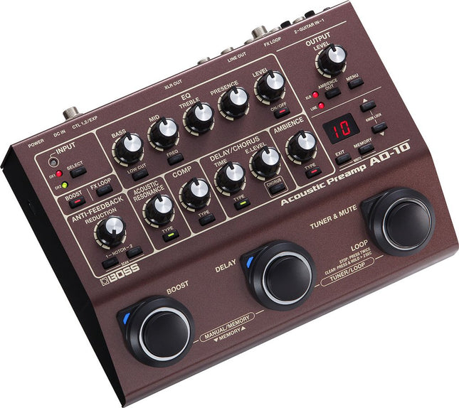 Boss AD-10 Acoustic Guitar Processor Pedal (AD10)