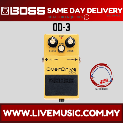 Boss OD-3 OverDrive Guitar Effect Pedal (OD3 OD 3)