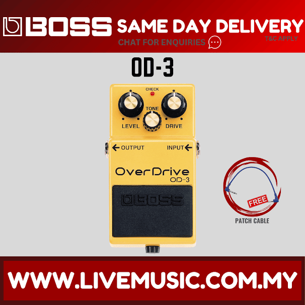 Boss OD-3 OverDrive Guitar Effect Pedal (OD3 OD 3)