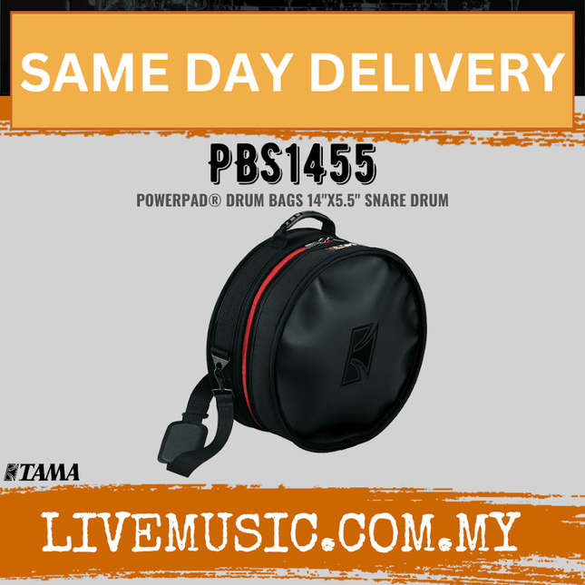Tama PBS1455 5.5 x 14 Inch PowerPad Snare Drum Bag (PBS-1455/PBS 1455)