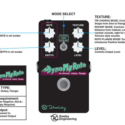 Keeley Dyno My Roto Guitar Effects Pedal