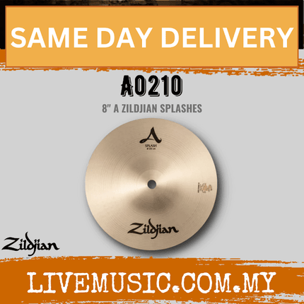 Zildjian 8" A Series Zildjian Splash Cymbal (A0210)