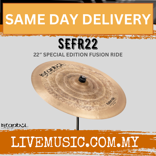 Istanbul Agop SEFR22 22" Custom Special Edition Fusion Ride Cymbal (SEFR-22 /SEFR 22)