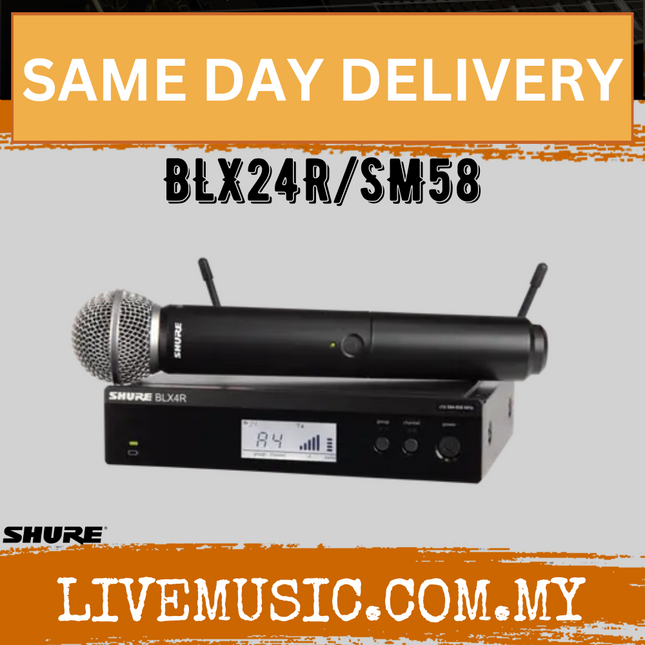 Shure BLX24R/SM58 Handheld Wireless System ( BLX24RSM58 / BLX24R-SM58 )