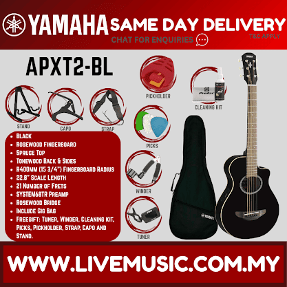 Yamaha APXT2 3/4 Size Spruce Top Acoustic-Electric Guitar - ( APX-T2 / APX T2 )