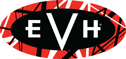 EVH Logo Barstool with Striped Trim, 24Inch