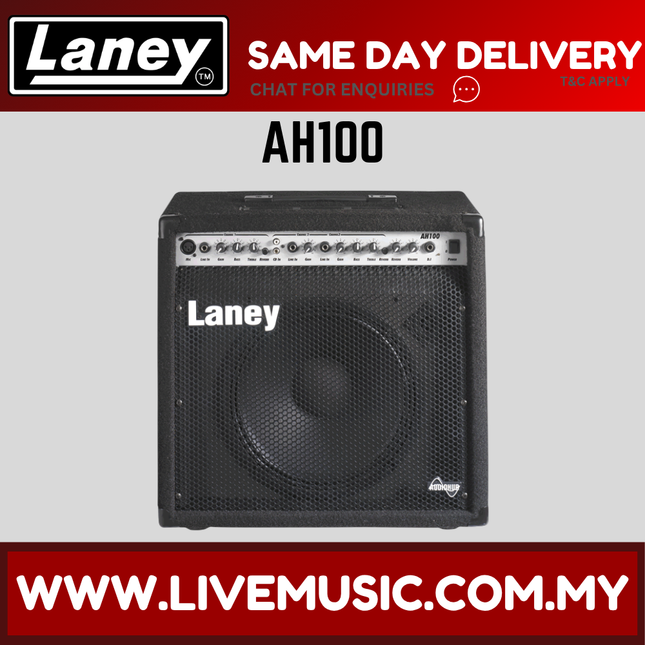 Laney AH100 100W Multi- Instrument Combo Amp with Bluetooth ( AH-100 AH 100 ) Replace AH80 AH-80