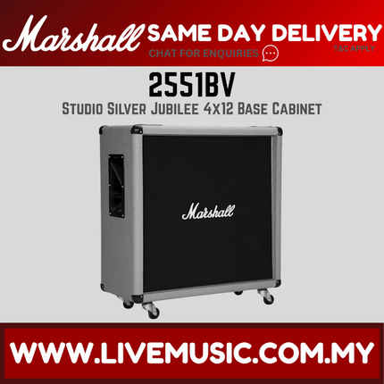 Marshall 2551BV-E Silver Jubilee - 280 Watt, 4x12" Straight Extension Cabinet (2551BV)