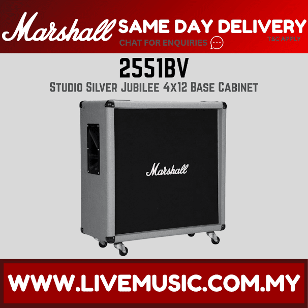 Marshall 2551BV-E Silver Jubilee - 280 Watt, 4x12" Straight Extension Cabinet (2551BV)