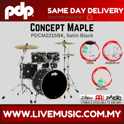 PDP By DW CM5 Concept Maple Shell Pack - 5-Piece Without Cymbal Set ( PDCM2215 )