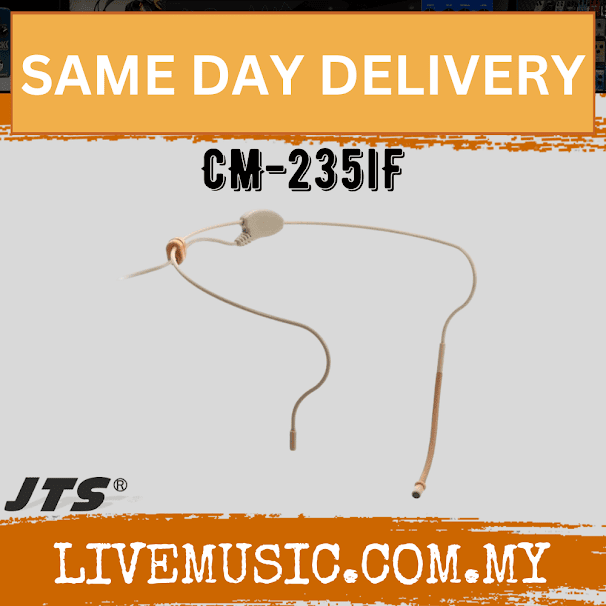 JTS CM-235i Sub-Miniature Omni-Directional Headset Microphone - Beige ( CM235i / CM 235 i )