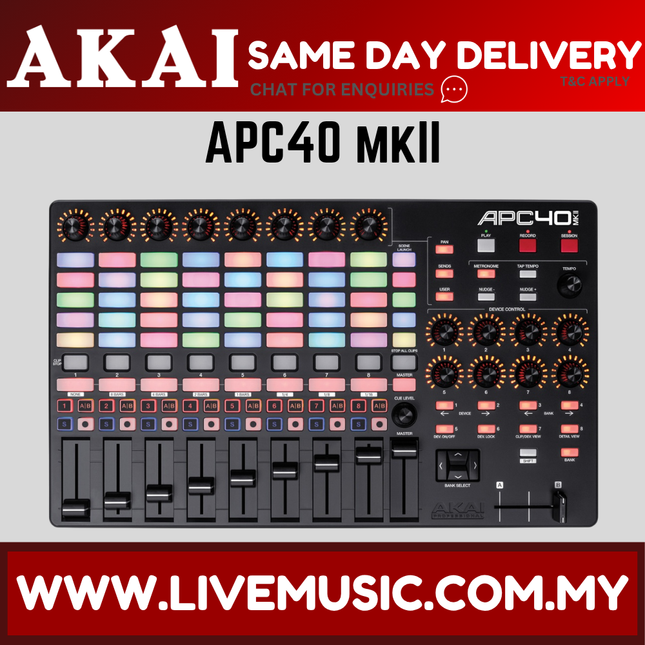 Akai Professional APC40 MK2 - Ableton Live Performance Controller (APC-40/MKII)