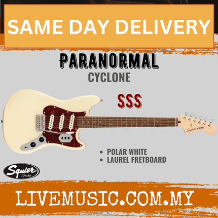 Squier Paranormal Series Cyclone Electric Guitar - Polar White