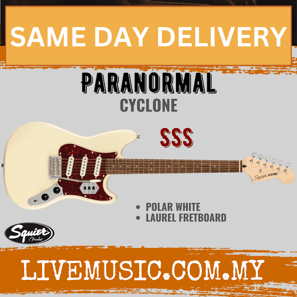 Squier Paranormal Series Cyclone Electric Guitar - Polar White