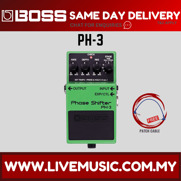 Boss PH-3 Phase Shifter Guitar Effect Pedal (PH3 PH 3)
