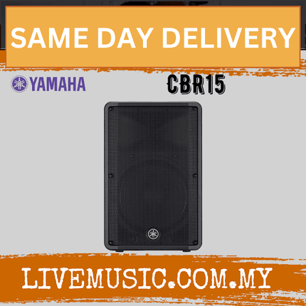 Yamaha CBR15 15-Inch 2-Way Passive Loudspeaker With Speaker Stand And Cable - Each / Pair ( CBR-15 / CBR 15 )