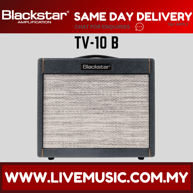 Blackstar TV-10 B 10-watt, 1 x 12-inch Tube Combo Amplifier (TV10B TV 10 B)