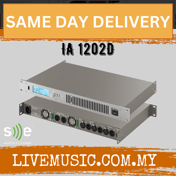 Se Audiotechnik I-LINE IA 1202D  2-Channel 1200 Watts Power Amplifier (IA1202D IA-1202D)