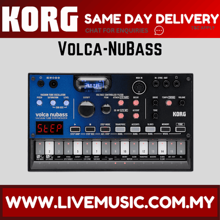 Korg Volca NuBass Vacuum Tube Synthesizer Monophonic Analog Bass Synthesizer (VolcaNuBass/Volca-NuBass)