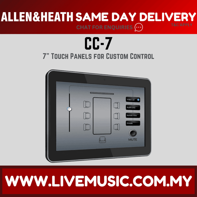 Allen and Heath CC-7 7'" Custom Control Touch Panel Tablet ( CC7 / CC 7 )