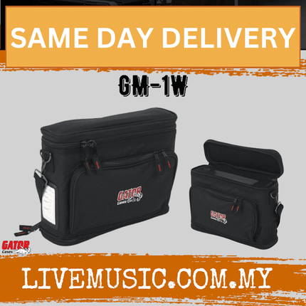 Gator GM-1W Lightweight Bag for Single Wireless Mic System (GM1W)