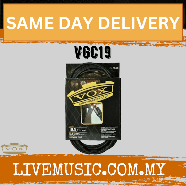 Vox VGC19 - 19 ft Professional Guitar Cable (VGC-19/VGC 19)