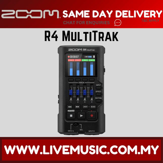 Zoom R4 MultiTrak SD Recorder and USB Audio Interface ( R4-MultiTrak R4MultiTrak )