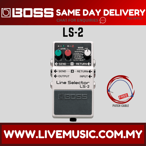 Boss LS-2 Line Selector Guitar Effects Pedal (LS2)