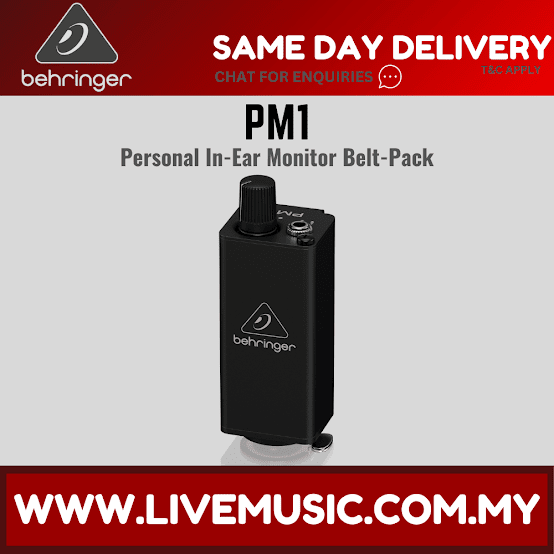 Behringer Powerplay PM1 1-Channel Personal In-ear Monitor Beltpack ( PM 1 PM-1 )