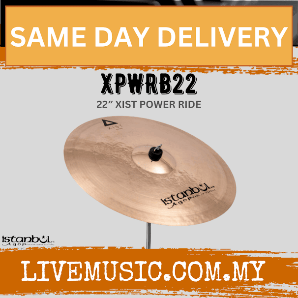 Istanbul Agop XPWRB22 22" Xist Power Ride Cymbal (XPWRB 22/XPWRB-22)