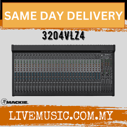 Mackie 3204VLZ4 32 Channel Mixer Analog Compact Mixers With Onyx (3204 VLZ4/3204-VLZ4)