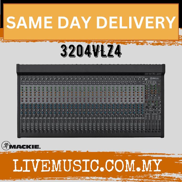 Mackie 3204VLZ4 32 Channel Mixer Analog Compact Mixers With Onyx (3204 VLZ4/3204-VLZ4)