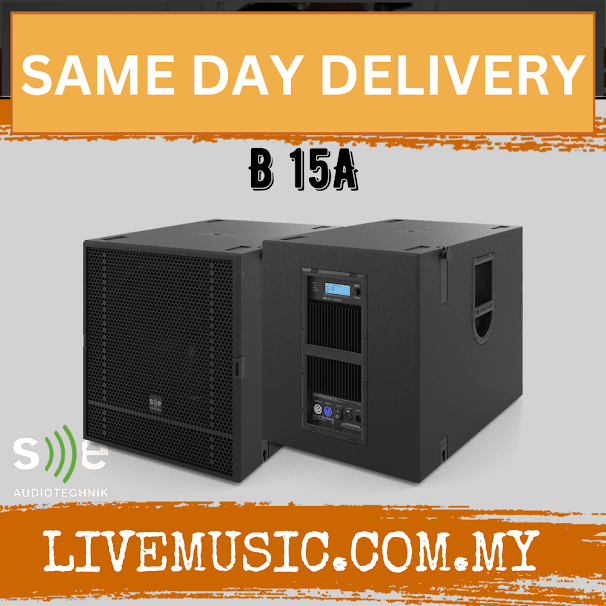 Se Audiotechnik B-Line 15A B 15A Subwoofer Speaker with DSP - Black (B15A B-15A)