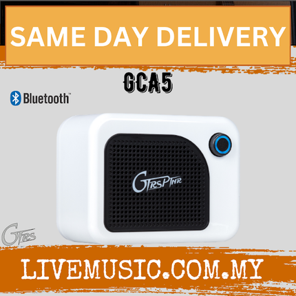 GTRS PTNR GCA5 White Mini Bluetooth Amplifier Guitar Amp - White