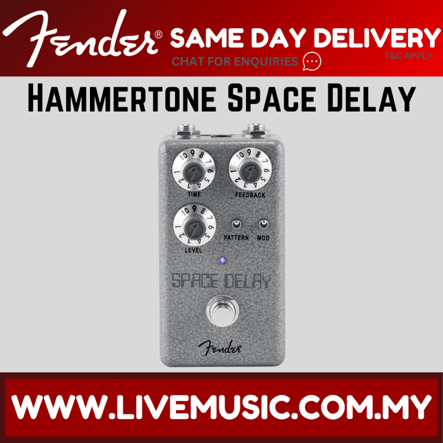 Fender Hammertone Space Delay Guitar Effects Pedal
