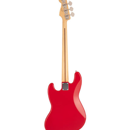 Fender Japan Hybrid II Jazz Bass Guitar, Maple Fretboard with Gig Bag - Modena Red