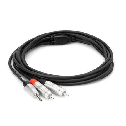 Hosa HMR-010Y Pro Y Cable, 3.5mm TRS to RCA, 10ft (HMR010Y/HMR 010Y)