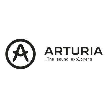 Arturia Minilab 37 Mk3 Arturia logo with 'The sound explorers' text